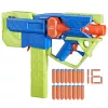 Blaster de brincar Nerf N Series Sprinter F8625 azul verde laranja