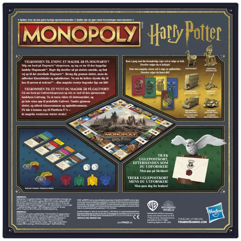 Monopoly Harry Potter jogo de tabuleiro simulação económica