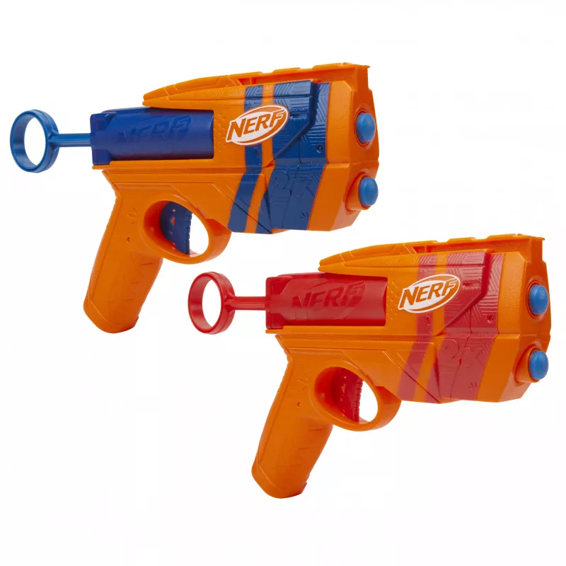 Conjunto de blasters de brincar NERF Playset Dual Pack N Series G1492 com 2 blasters e dardos de espuma