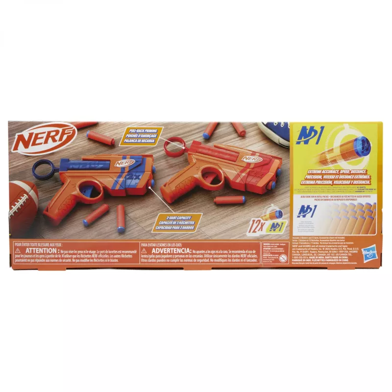 Conjunto de blasters de brincar NERF Playset Dual Pack N Series G1492 com 2 blasters e dardos de espuma
