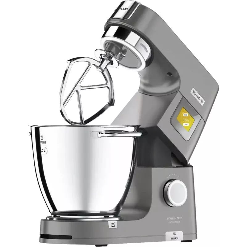 Robot de cozinha Kenwood KWL90.164SI — 1400 W, tigela de aço inoxidável de 7 L, prateado, balança integrada