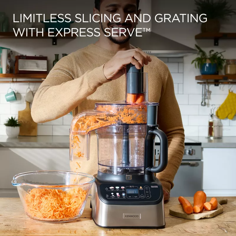 Robot de cozinha Kenwood FDM73.850SS 1000 W 3 L cinzento com balança integrada