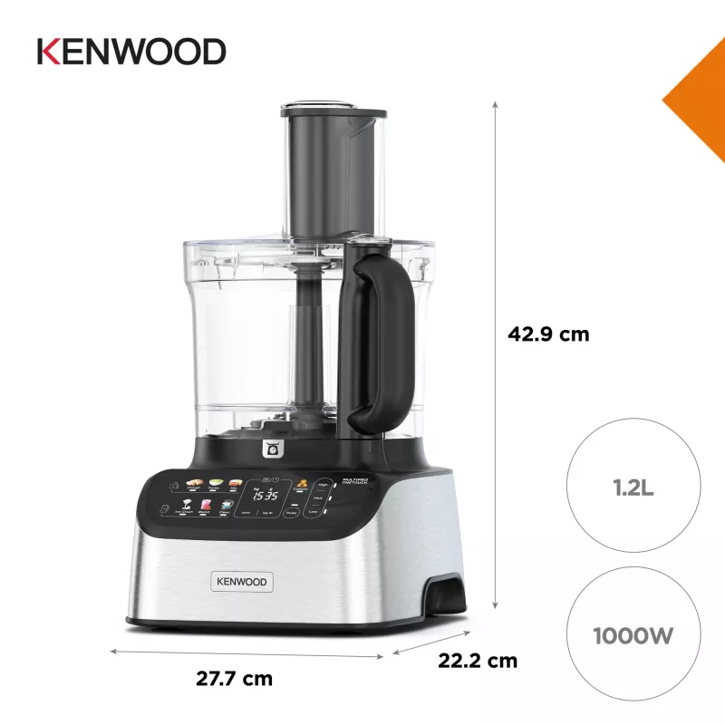 Robot de cozinha Kenwood FDM73.850SS 1000 W 3 L cinzento com balança integrada