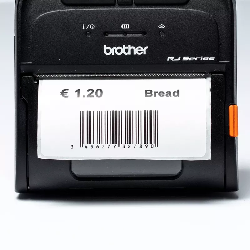 Brother - 76 x 44 mm 70 etiqueta(s) (1 rolo(s) x 70 rolo de etiquetas (embalagem de 24) - para RuggedJet RJ-3055WB (BDE1J044076040)