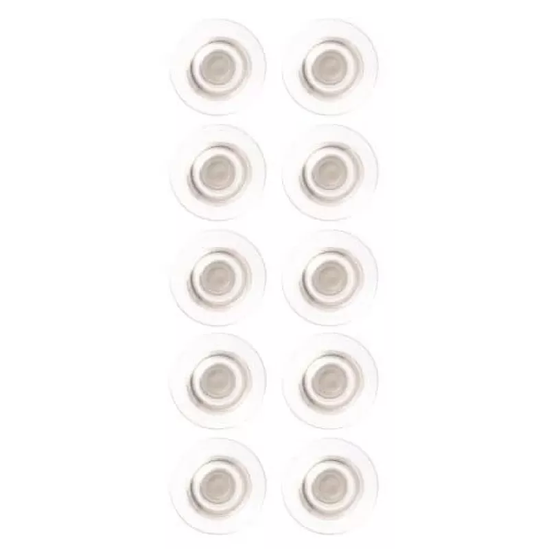 Ímanes para quadro branco de vidro Nobo ⌀32mm, íman de quadro, prateado, transparente, 32 mm, 32 mm, 9,2 mm, 96 g