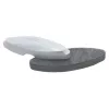 Apagador para quadro branco de vidro Nobo, panos de limpeza a seco para quadro, prateado, 42 mm, 200 mm, 58 mm, 90 g