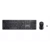 Teclado Kensington Pro Fit com rato incluído de escritório RF sem fios QWERTY italiano preto