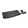 Teclado Kensington Pro Fit com rato incluído de escritório RF sem fios QWERTY italiano preto