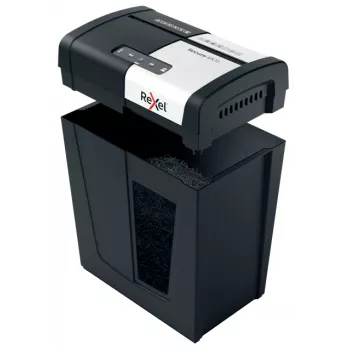 Destruidora de documentos Rexel Secure MC6 Whisper-Shred microcorte P5, microcorte, 2 x 15 mm, 18 L, 175 folhas, 55 dB, botões