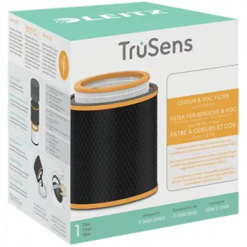 Leitz Cartucho de filtro HEPA 3 em 1 para odores e COV para purificador de ar grande TruSens Z-3000 / Z-3500