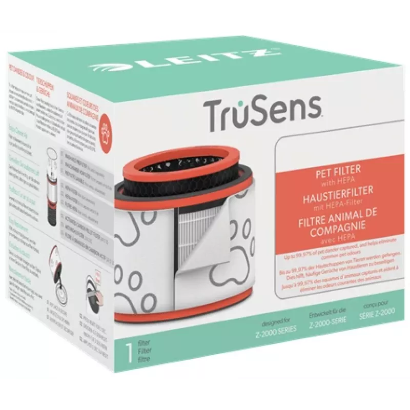 Tambor de filtro HEPA 3 em 1 para animais Leitz para purificador de ar médio TruSens Z-2000 / Z-2500