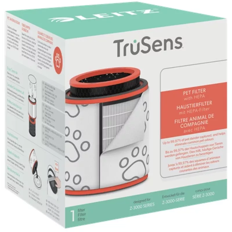 Tambor de filtro HEPA 3 em 1 para animais Leitz para purificador de ar grande TruSens Z-3000 / Z-3500