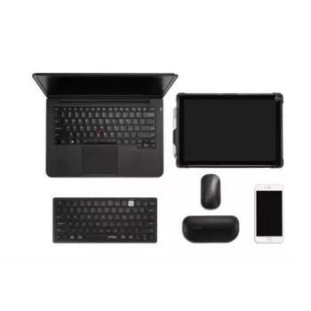 Teclado compacto sem fios Kensington Dual - PN, mini, sem fios, Bluetooth, QWERTY, preto
