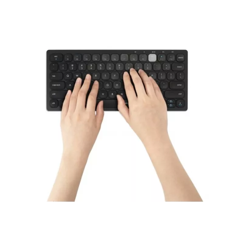 Teclado compacto sem fios Kensington Dual - PN, mini, sem fios, Bluetooth, QWERTY, preto