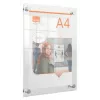 Moldura de parede para póster de acrílico transparente Nobo Premium Plus A4