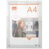Moldura de parede para póster de acrílico transparente Nobo Premium Plus A4