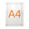 Moldura de parede para póster de acrílico transparente Nobo Premium Plus A4
