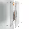 Moldura de parede para póster de acrílico transparente Nobo Premium Plus A5