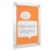 Suporte de parede em acrílico transparente Nobo Premium Plus A4 para molduras de póster substituíveis