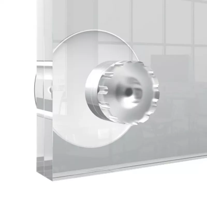 Suporte de parede em acrílico transparente Nobo Premium Plus A4 para molduras de póster substituíveis