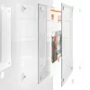 Suporte de parede em acrílico transparente Nobo Premium Plus A4 para molduras de póster substituíveis