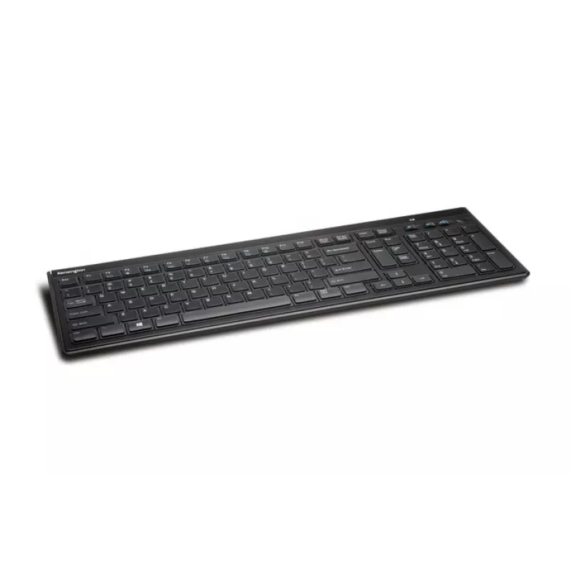Teclado Kensington AdvanceFit sem fios preto Bélgica, tamanho completo (100%), sem fios, RF sem fios, AZERTY, preto