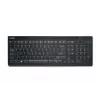 Teclado Kensington AdvanceFit sem fios preto Bélgica, tamanho completo (100%), sem fios, RF sem fios, AZERTY, preto