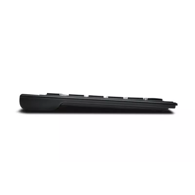 Teclado Kensington AdvanceFit sem fios preto Bélgica, tamanho completo (100%), sem fios, RF sem fios, AZERTY, preto
