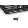 Teclado Kensington AdvanceFit sem fios preto Bélgica, tamanho completo (100%), sem fios, RF sem fios, AZERTY, preto