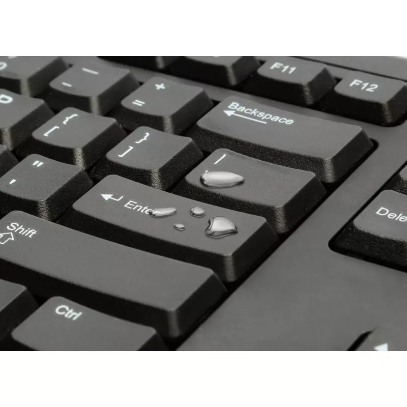 Kensington K63727ES, tamanho completo (100%), com fios, USB, membrana, QWERTY, preto