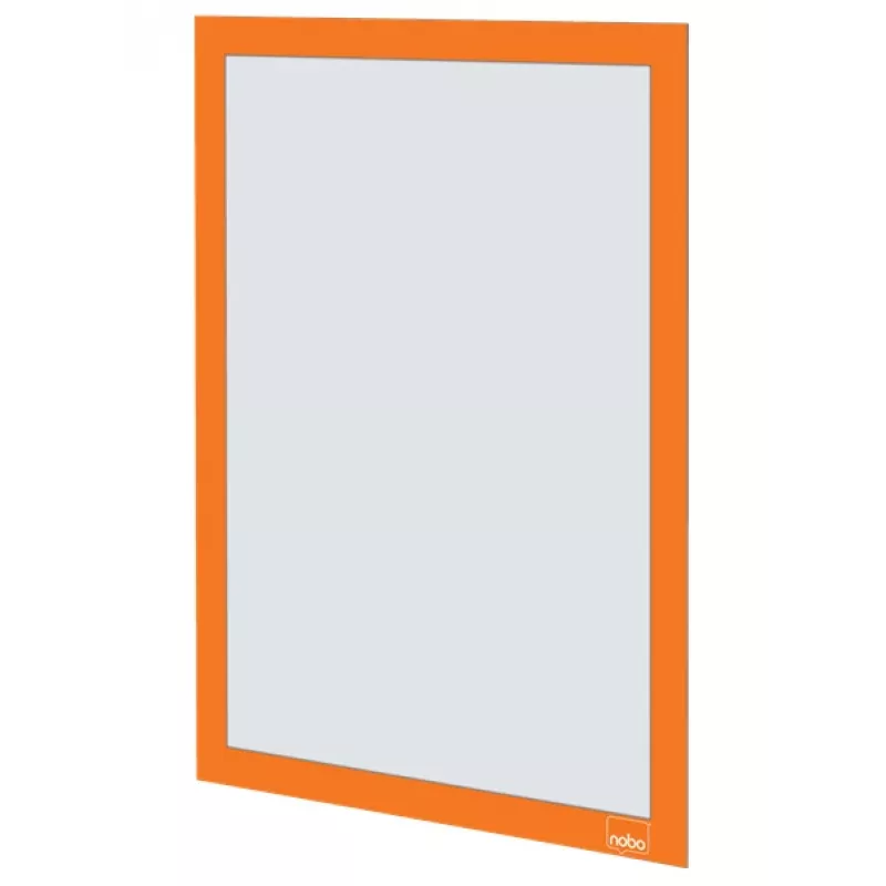 Suporte de póster magnético autocolante Nobo A4, laranja