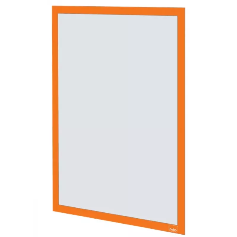 Moldura de póster magnética autocolante Nobo A3, laranja, A3, laranja, vertical/horizontal, 235 mm, 10 mm, 450 mm