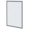 Moldura de póster magnética autocolante Nobo A3, prateado, A3, cinzento, vertical/horizontal, 235 mm, 10 mm, 450 mm