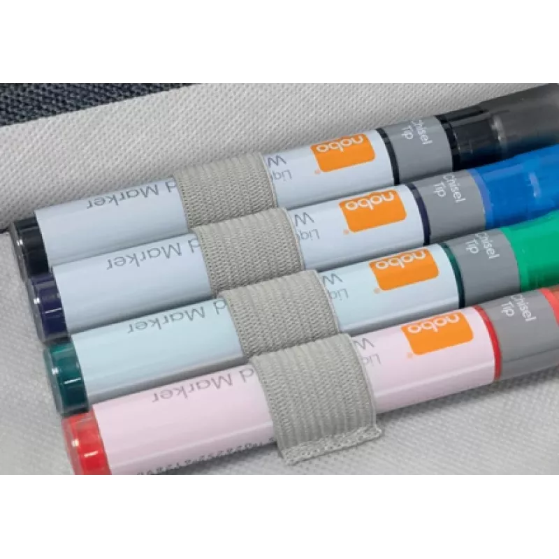 Conjunto de acessórios para quadro branco Nobo com bolsa, conjunto de acessórios, multicolor, 200 mm, 355 mm, 230 mm, bolsa