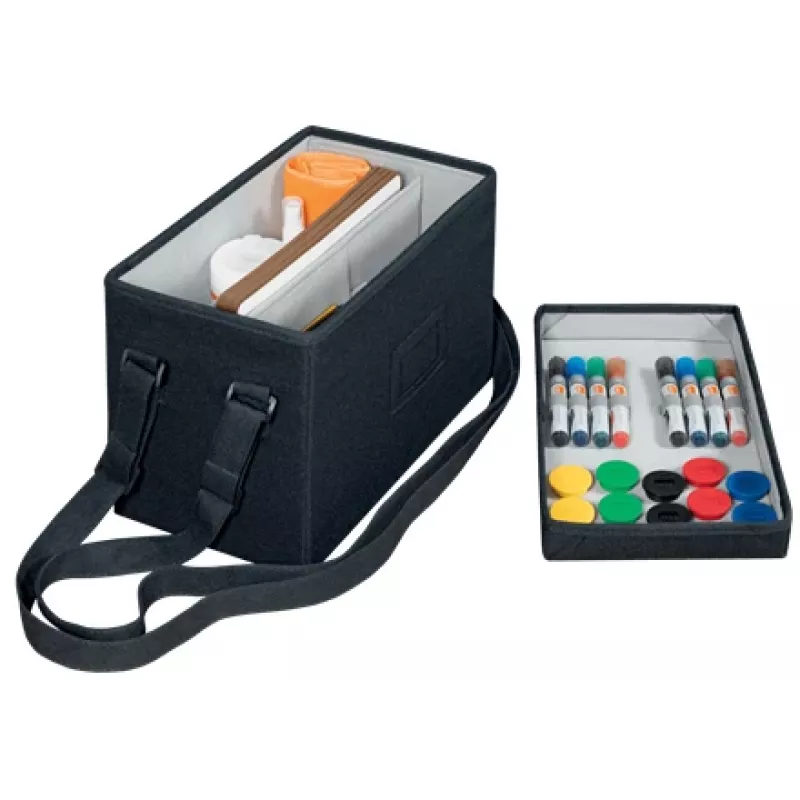 Conjunto de acessórios para quadro branco Nobo com bolsa, conjunto de acessórios, multicolor, 200 mm, 355 mm, 230 mm, bolsa