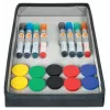 Conjunto de acessórios para quadro branco Nobo com bolsa, conjunto de acessórios, multicolor, 200 mm, 355 mm, 230 mm, bolsa