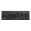 Kensington K75561BE, tamanho completo (100%), sem fios, RF sem fios, membrana, AZERTY, preto