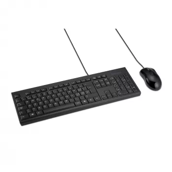 Kensington K75452CH, com fios, USB, membrana, QWERTZ, preto, rato incluído