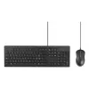 Kensington K75452CH, com fios, USB, membrana, QWERTZ, preto, rato incluído