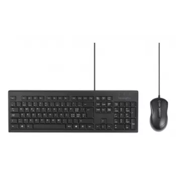 Kensington K75452CH, com fios, USB, membrana, QWERTZ, preto, rato incluído