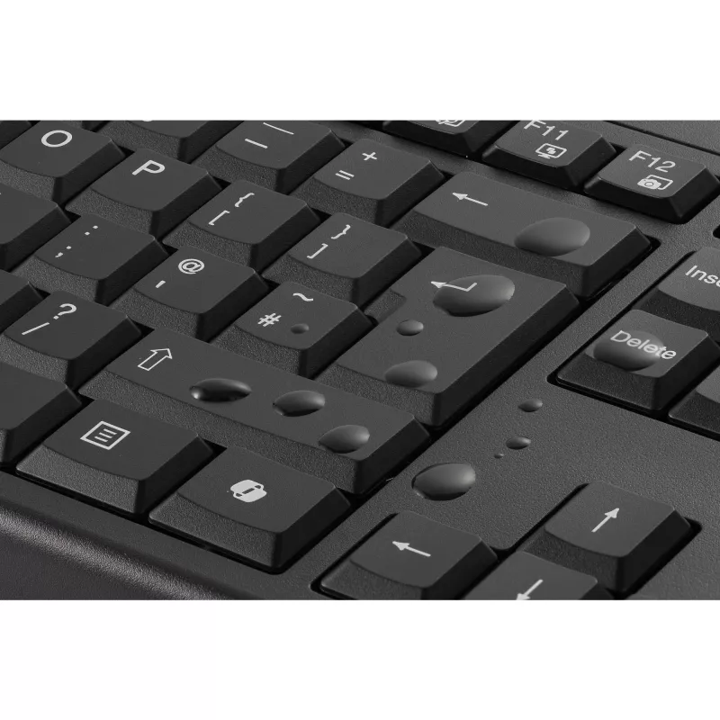 Kensington K75560BE, sem fios, RF sem fios + Bluetooth, membrana, AZERTY, preto, rato incluído