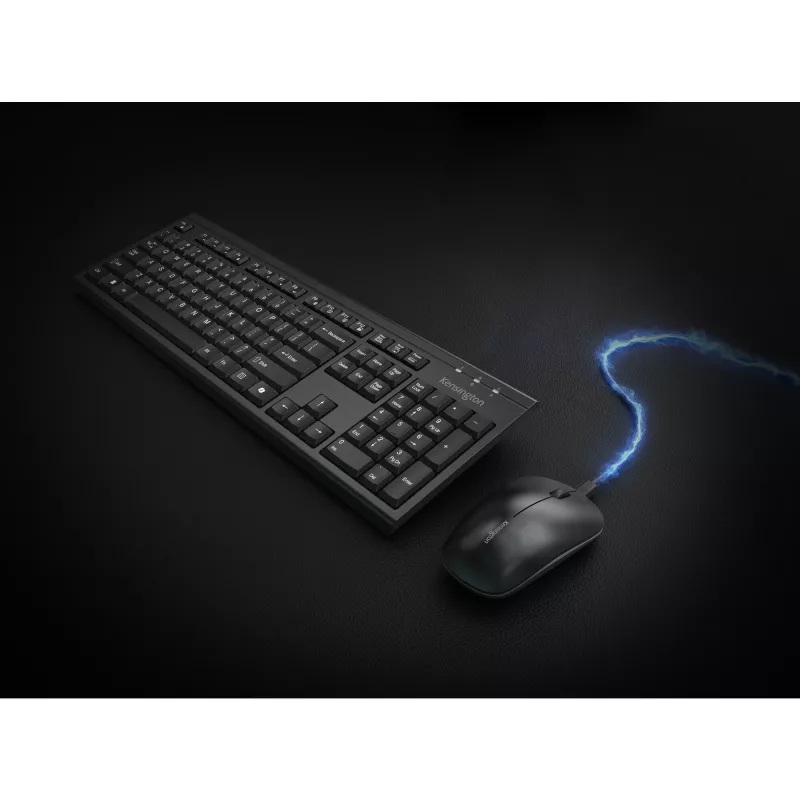 Kensington K75560BE, sem fios, RF sem fios + Bluetooth, membrana, AZERTY, preto, rato incluído