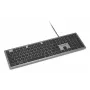 Teclado com fios Kensington KB515 EQ USB-C/USB-A, tamanho completo (100%), com fios, USB, interruptores de tesoura, QWERTY, cinzento