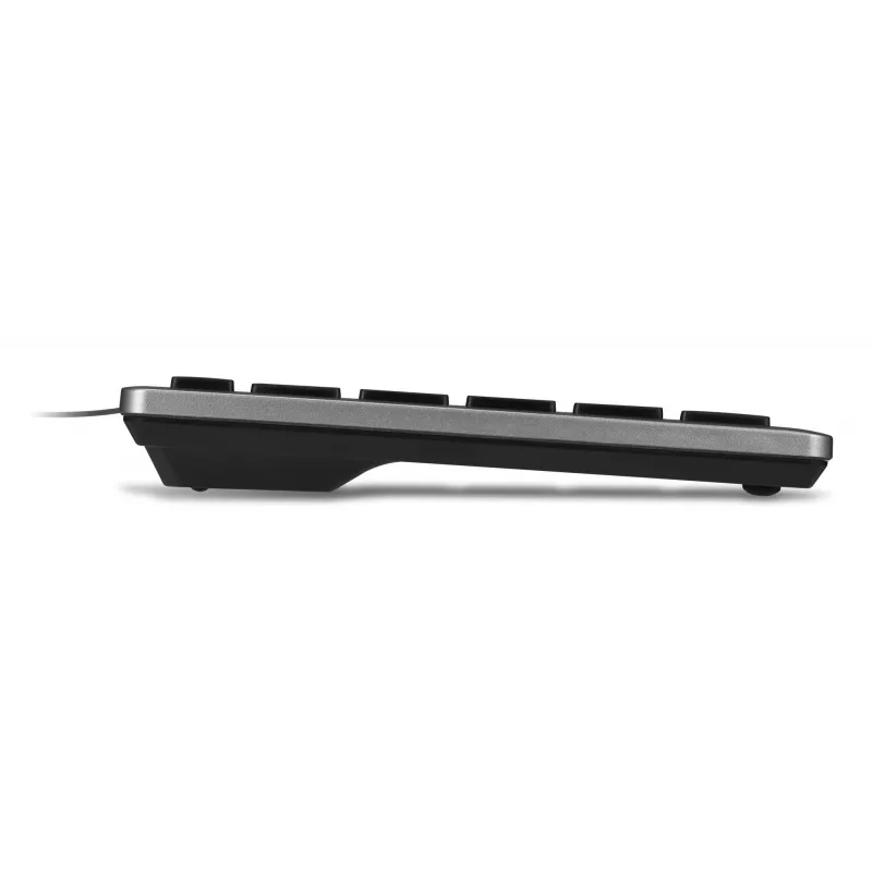 Teclado com fios Kensington KB515 EQ USB-C/USB-A, tamanho completo (100%), com fios, USB, interruptores de tesoura, QWERTY, cinzento