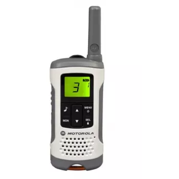 Rádio Motorola TLKR T50 8 canais 0,0125 MHz cinzento, branco