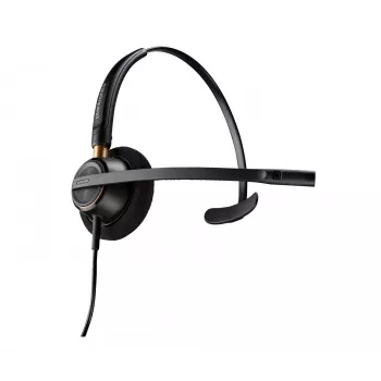 Headset Poly EncorePro 510 monaural com fios Quick Disconnect preto