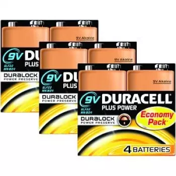 Duracell Plus Power pilha 9V descartável alcalina