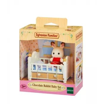 Sylvanian Families conjunto bebé coelho chocolate (berço), 3 ano(s), multicolor, poliestireno, plástico