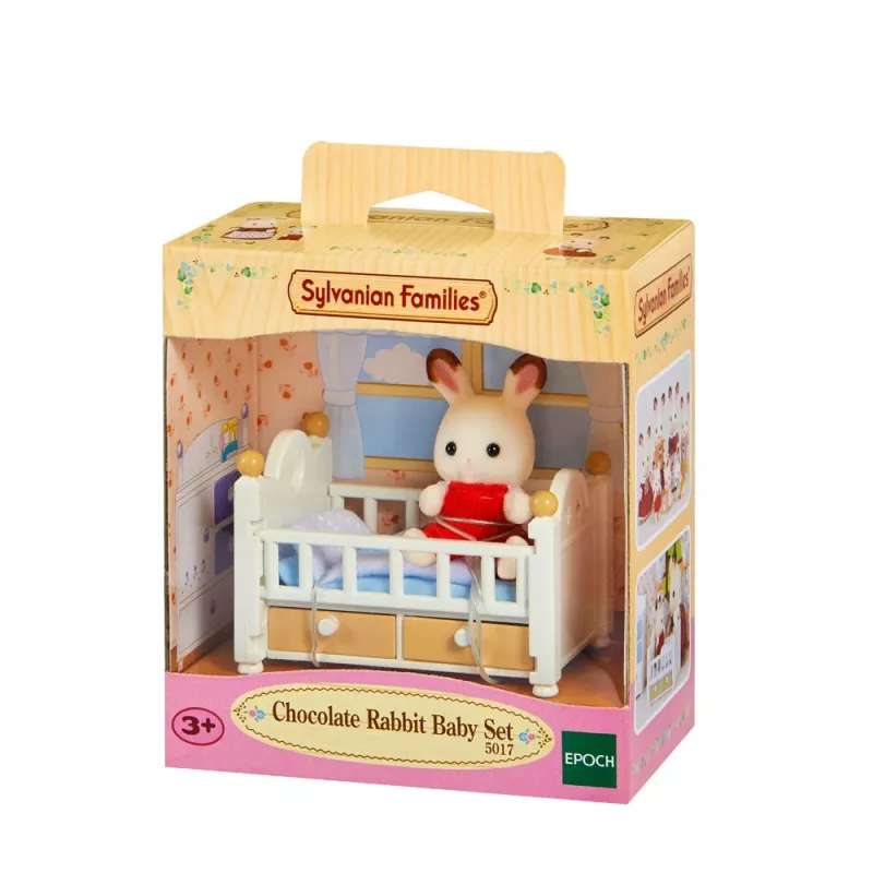 Sylvanian Families conjunto bebé coelho chocolate (berço), 3 ano(s), multicolor, poliestireno, plástico