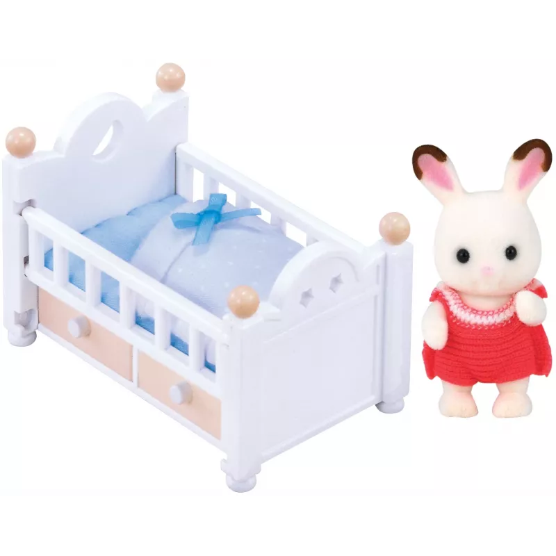 Sylvanian Families conjunto bebé coelho chocolate (berço), 3 ano(s), multicolor, poliestireno, plástico